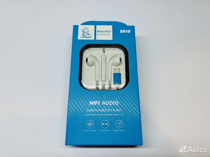 Наушники denmen DR10, lightning