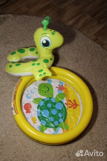 Детский надувной бассейн и круг