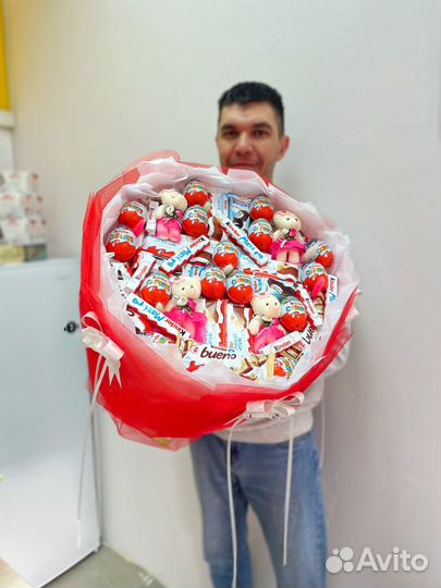 Букеты с конфетами рафаэло