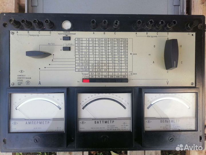Комплект измерительный к505 вольтметр амперметр ва