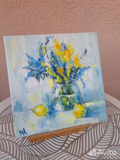 Картина маслом на холсте цветы