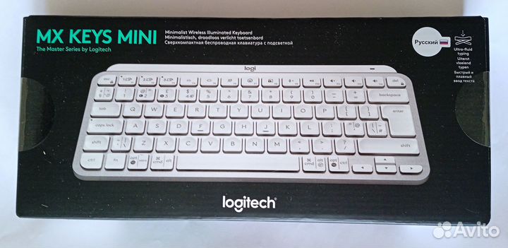 Клавиатура Logitech MX Keys Mini, USB, Bluetooth