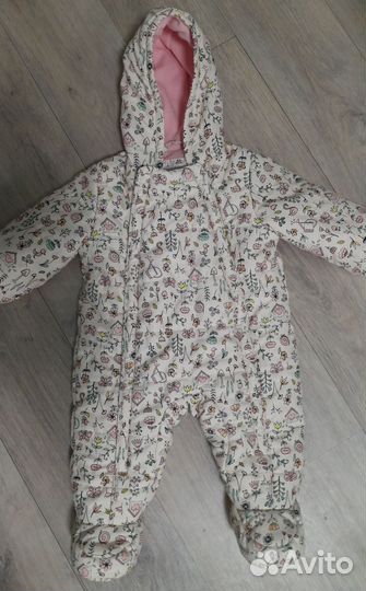 Комбинезон демисезонный для девочки 68 74
