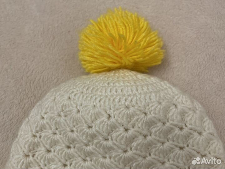 Комплект шапка и шарф на весну для девочки