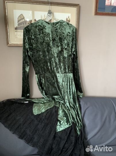 Бархатное платье