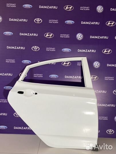 Дверь Hyundai Solaris Задняя Правая Белая 11-17