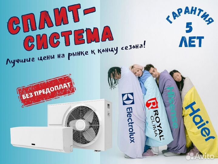 Кондиционеры/ Сплит Системы /новые