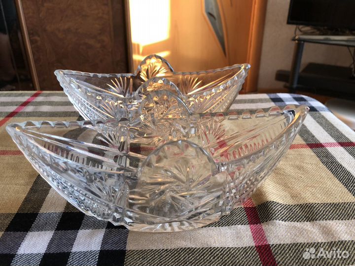 Салатники хрустальные