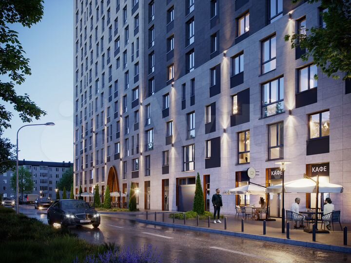 1-к. квартира, 45,7 м², 2/16 эт.