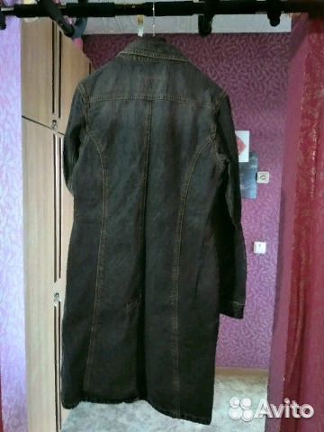 Джинсовый плащ