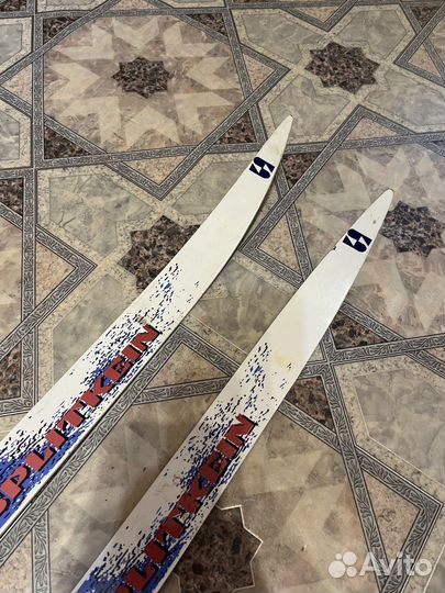 Беговые лыжи fisher 150 с креплением adidas