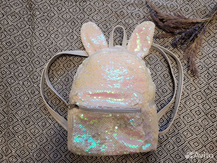 Рюкзак с пайетками для девочки