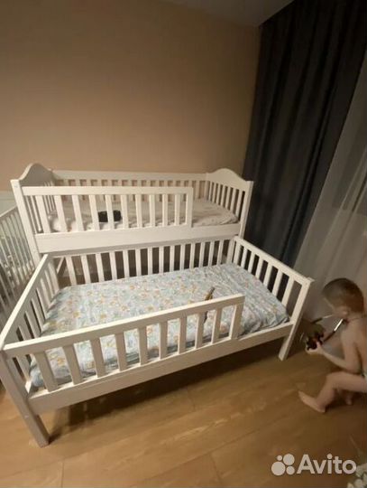 Двухъярусная кровать выкатная