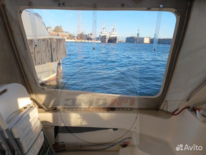 Ремонт прозрачной части ходовых тентов катера