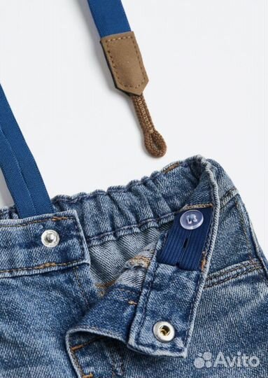 Костюм джинсы и рубашка на мальчика HM 80 новый