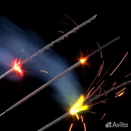 Бенгальские огни цветные, 28 см, 6 штук