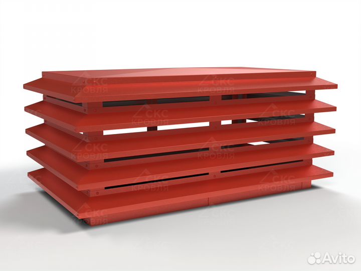 Дымник на трубу скс-4 Шахтный Плоский Многоярусный