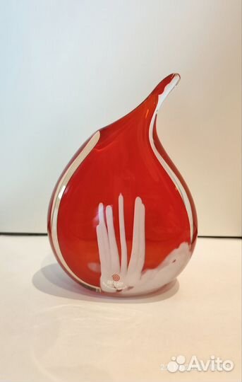 Ваза винтажная чешское стекло