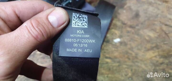 Ремень безопасности с пиропатроном Kia Sportage 2