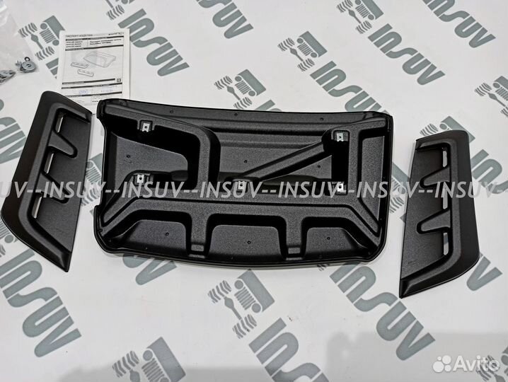 Воздухозаборники Aeroeffect Optimal на Ниву черные