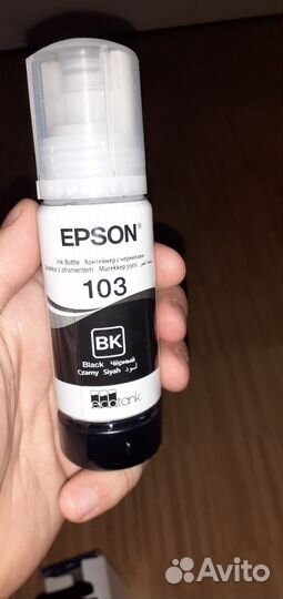 Черные чернила Epson black 103