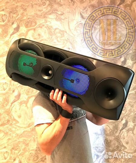 Колонка Super Bass Dance Box с микрофоном