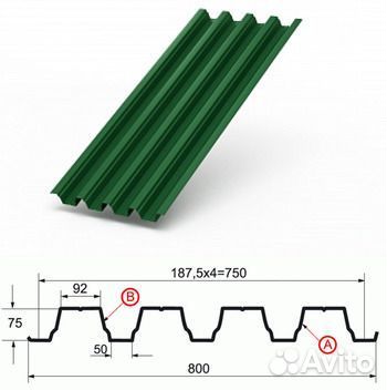 Профлист несущий нс75