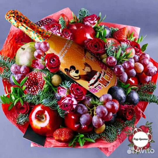 Съедобные букеты новогодние