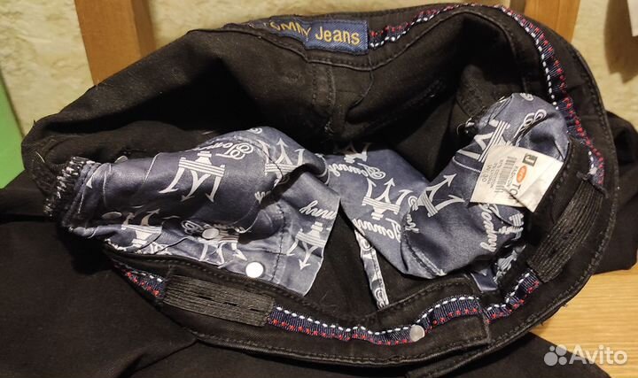 Джинсы черные на стройного подростка