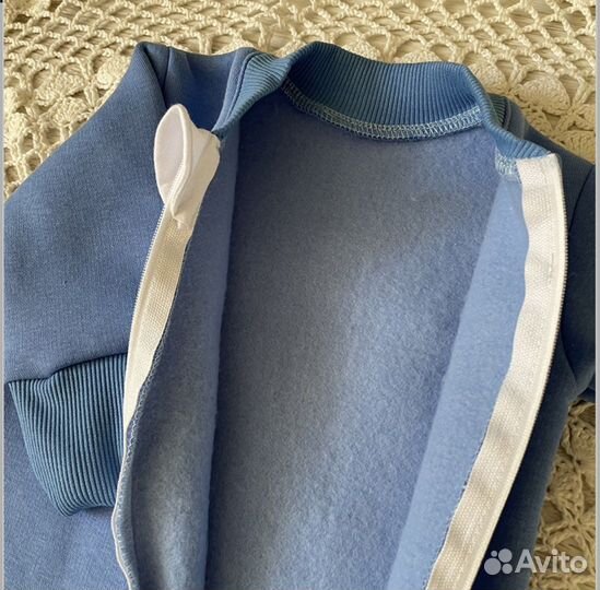 Комбинезон из футера с начесом 74 и 80