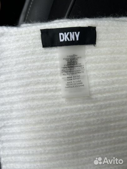 Dkny шапка + шарф комплект новый оригинал