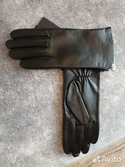 Перчатки женские кожа теплые