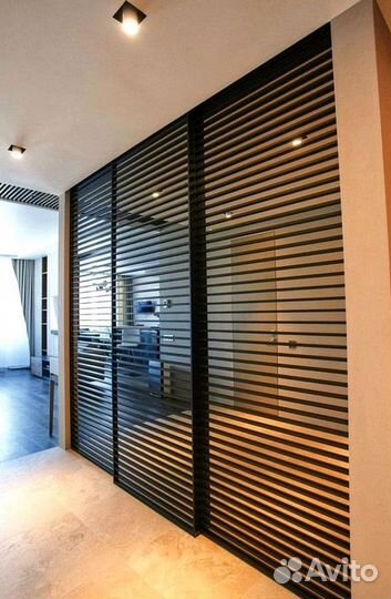 Реечная раздвижная дверь