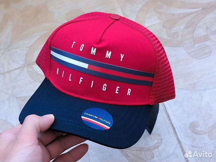 Кепка Tommy Hilfiger бейсболка красно-синяя