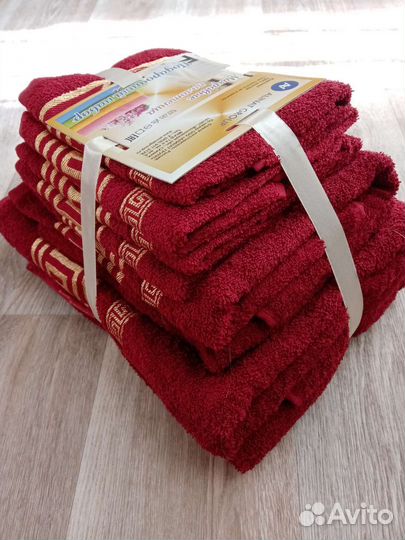 Махровые полотенца новые набор 8 шт