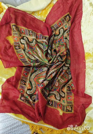 Павловский Платок Шаль СССР 145/145 Шерсть