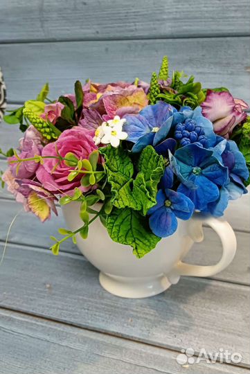 Чашечка с цветами