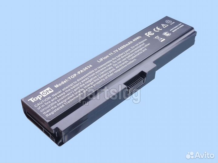 Аккумулятор TOP-PA3634 для Toshiba 11.1V 4400mAh 4