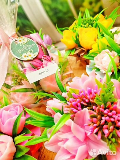 Букеты цветов из мыла