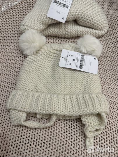 Комплект новый шапка и шарф (снуд)