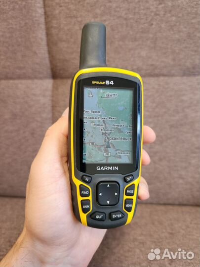 Навигатор Garmin gpsmap 64 с картой