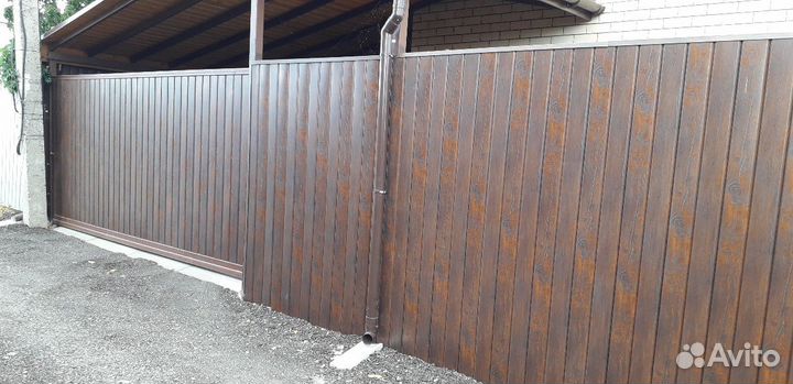 Монтаж забора