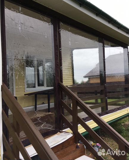 Мягкие окна для кафе летней веранды