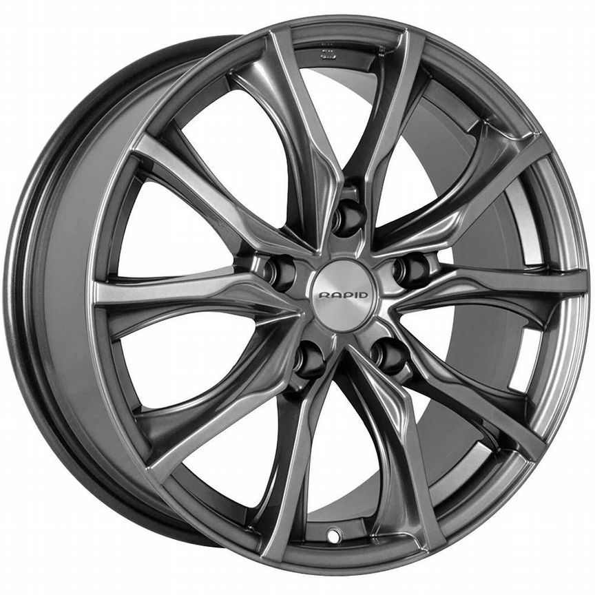 Диски K&K Твист 7.5x17 5x114.3 ET40 D66.1 Дарк платинум