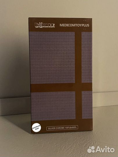 Коллекционная фигурка Bearbrick Silver Chrome 400