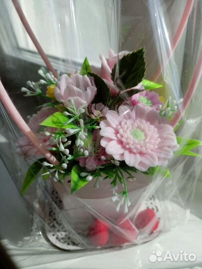 Букет цветов из мыла