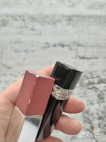 Помада Dior Sydney 644 и clinique 23Blush pop