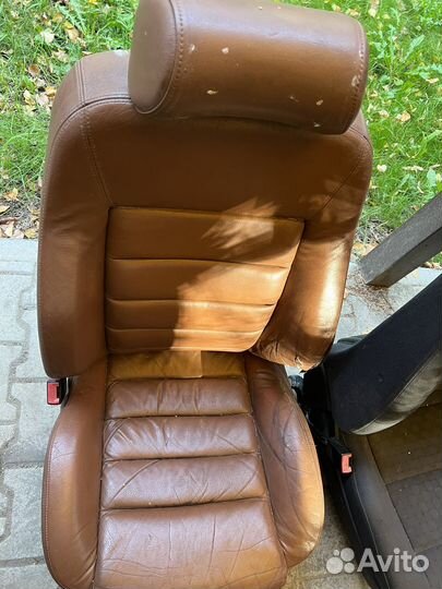 Кожаное переднее водительское сидение Audi A6 C5