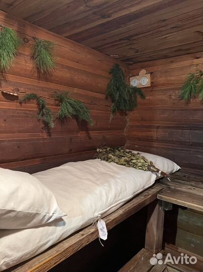 Матрас из луговых трав для бани