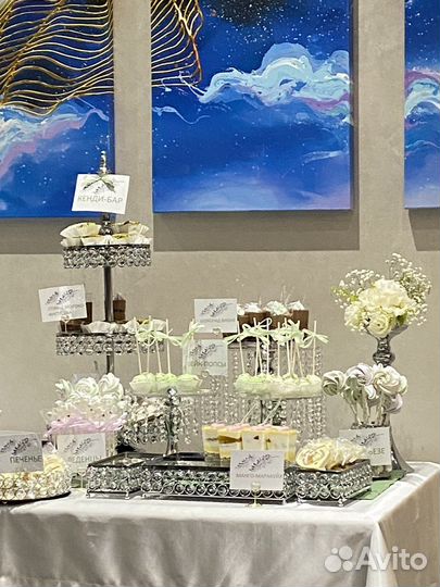 Посуда для фуршета, кенди бара аренда